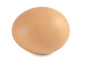 Chicken egg isolated on white background.