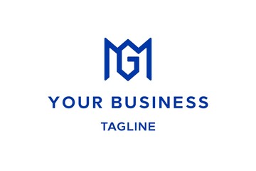 MG Logo Design - obrazy, fototapety, plakaty