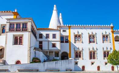 Nationaler Palast von Sintra  Palácio Nacional de Sintra ist ein ehemaliger königlicher Palast ...