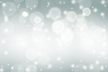 Gray abstract background. white bokeh snowflakes blurred beautiful shiny lights. use for Merry Christmas, happy new year wallpaper backdrop and your product.