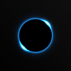 Vector blue eclipse. Different phases of the png eclipse, png eclipse, lunar eclipse.