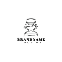 concierge logo cartoon icon design template black isolated illustration