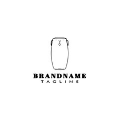 conga logo simple icon design template black isolated vector illustration