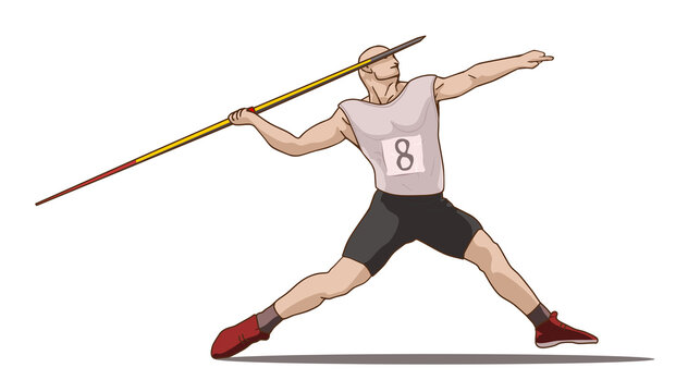 male javelin thrower