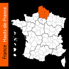 Les régions de France / Région Hauts-de-France	