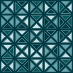 Abstract geometric pattern of squares and triangles. Seamless mosaic and tile. Vector illustration