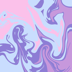 Colourful marble vector background pattern.  Liquid dynamic lined gradient waves.