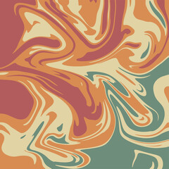 Colourful marble vector background pattern.  Liquid dynamic lined gradient waves.