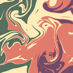 Colourful marble vector background pattern.  Liquid dynamic lined gradient waves.