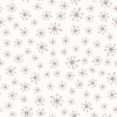 Seamless pattern,  decoration, white background,  snowflakes, stars, festive decor, New Year, vector