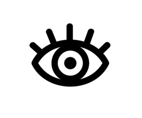 Eyes on a white background. Eye symbol. Vector illustration.