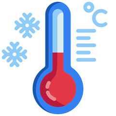 cold flat icon