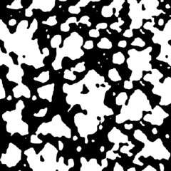 Cow skin pattern texture repeating seamless black and white monochrome. Fashionable print. Fashion and stylish background for runner carpet, rug, scarf, curtain, pillow, t shirt, template, web design