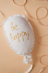 cute inflatable balloon with the words be happy