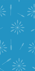 Seamless winter vector pattern with falling snowflakes. Suitable for textiles, textures, wallpaper, wrapping paper. Children's print