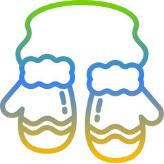 Mittens gradient icon