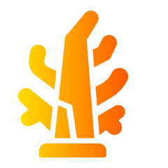 Obraz premium tree gradient icon