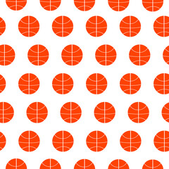 Sport Basketball Seamless Background Pattern