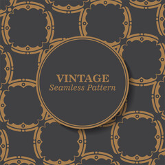 Seamless Pattern Geometric Line Ornament