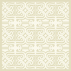 Seamless Pattern Geometric Line Ornament