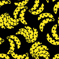 tropical banana pattern, brazilian element