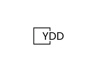 YDD letter initial logo design vector illustration