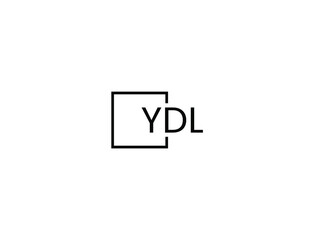 YDL letter initial logo design vector illustration
