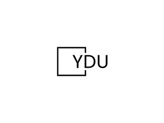 YDU letter initial logo design vector illustration