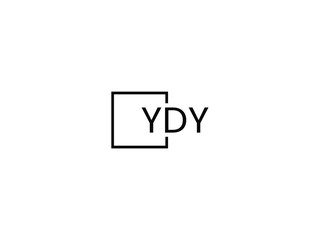 Obraz premium YDY letter initial logo design vector illustration