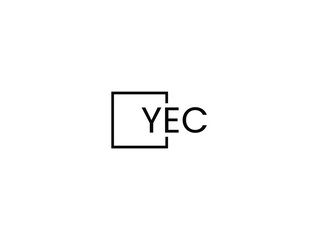 YEC letter initial logo design vector illustration