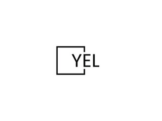 Obraz premium YEL letter initial logo design vector illustration