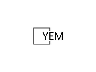 Obraz premium YEM letter initial logo design vector illustration