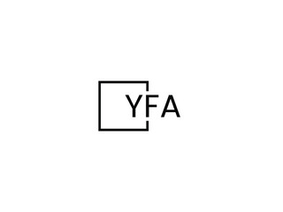 Fototapeta premium YFA letter initial logo design vector illustration
