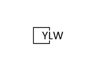 YLW letter initial logo design vector illustration