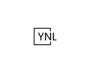 YNL letter initial logo design vector illustration