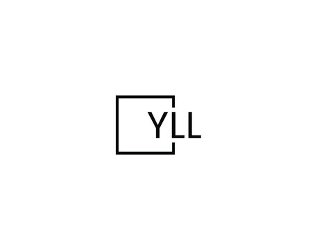 YLL letter initial logo design vector illustration