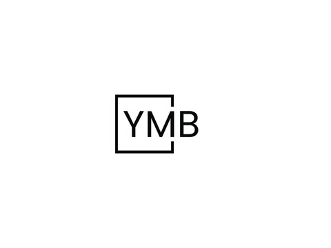 YMB letter initial logo design vector illustration
