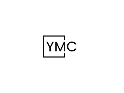 YMC letter initial logo design vector illustration
