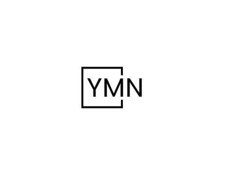 YMN letter initial logo design vector illustration