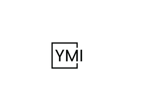 YMI letter initial logo design vector illustration