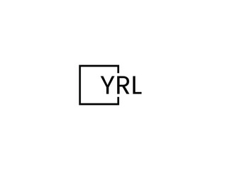 Obraz premium YRL letter initial logo design vector illustration