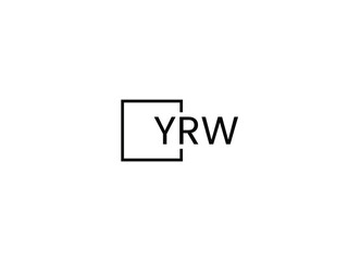 Obraz premium YRW letter initial logo design vector illustration