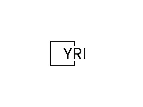 YRI letter initial logo design vector illustration