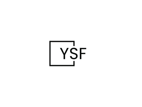 YSF letter initial logo design vector illustration