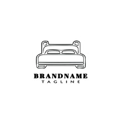 bed logo logo icon design template black isolated vector illustration