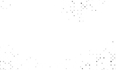 white background with gray pixel dots
