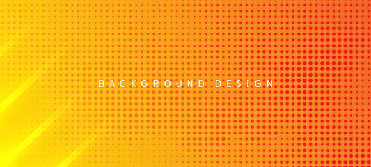 Abstract modern background gradient color. Orange and yellow gradient with halftone decoration.