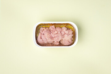 Cod liver omega-3 fish fat meal seafood snack healthy food on the table copy space food background 