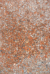 rusty metal background small stones