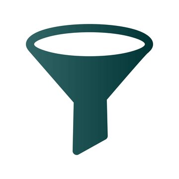 Filter Glyph Gradient Vector Icon Design